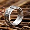 Feng Shui Pixiu Mani Mantra Protection Wealth Ring