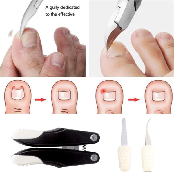 Folding Nail Clippers Nail Correction Nippers Clipper Cutters Dead Skin Remover multitool alicate crimping tool pliers 4