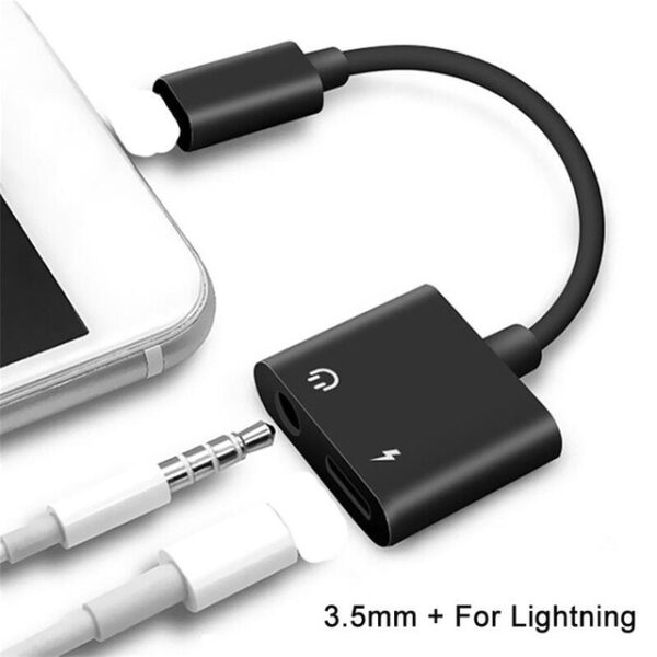 Dla słuchawek ze złączem Lightning do 3 5mm adapter audio dla iPhone 7X8 dla Lightning Aux 1.jpg 640x640 1