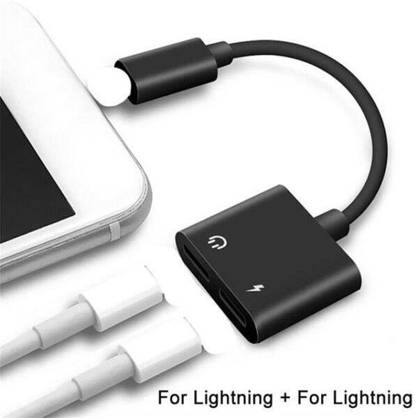 Per Lightning a 3 Adattatore audio per cuffie da 5 mm Per iPhone 7 X 8 Per Lightning Aux 2.jpg 640x640 2