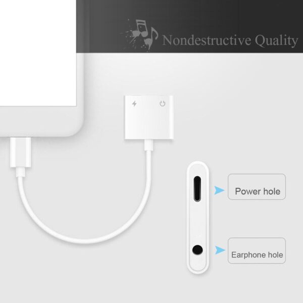 For Lightning to 3 5mm Headphones Audio Adaptador For iPhone 7 X 8 For Lightning Aux 3