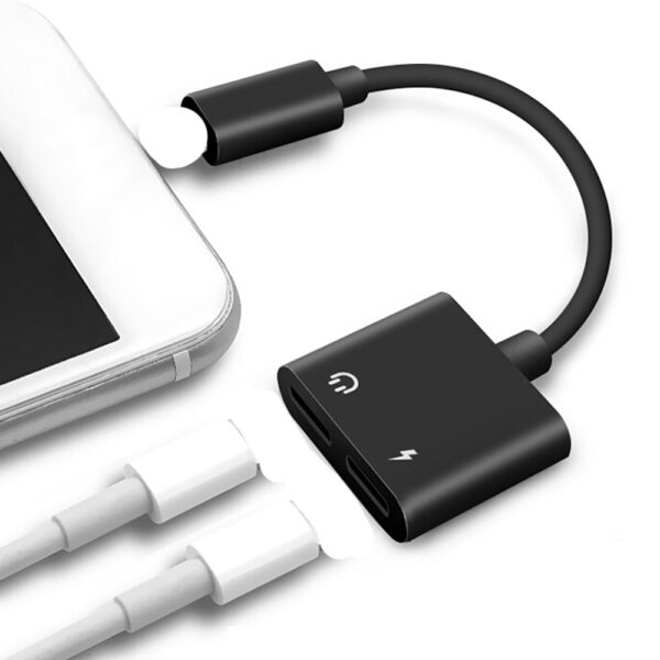 Για Lightning σε 3 Ακουστικά 5mm Audio Adaptador Για iPhone 7 X 8 For Lightning Aux 5