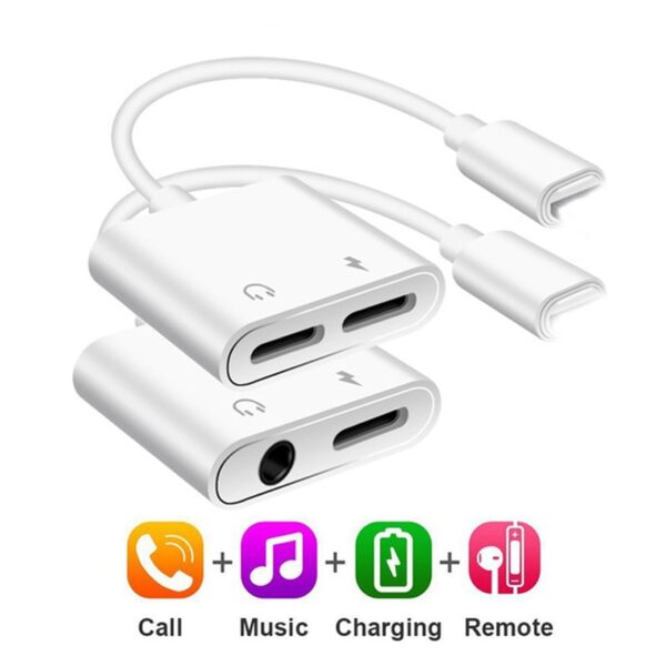 For Lightning to 3 5mm Headphones Audio Adaptador For iPhone 7 X 8 For Lightning