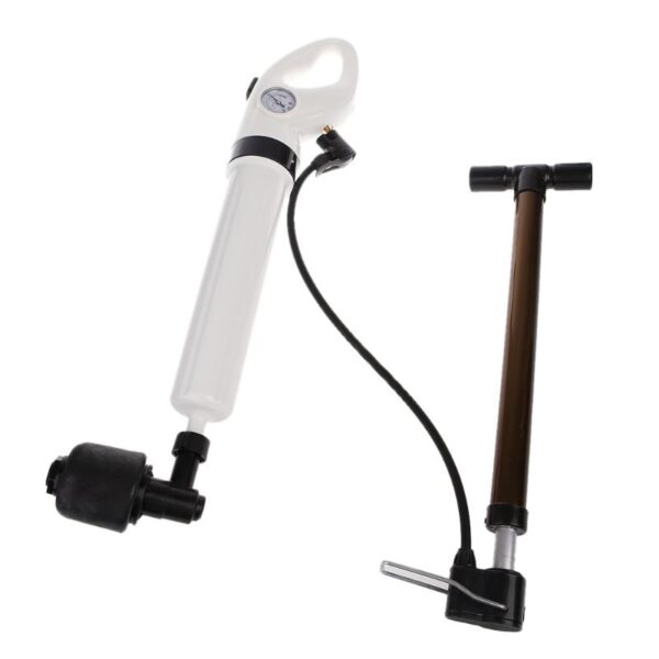 Free postage High Pressure Pump Cleaner Dredge Toilet Plunger Air Drain Blaster Sink Pipe Clogged Remover 5