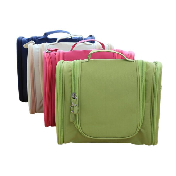 Hmunii bolsa organizadora de viagem unissex, bolsa de cosméticos feminina para pendurar, sacos de maquiagem para viagem, kits de higiene pessoal e armazenamento