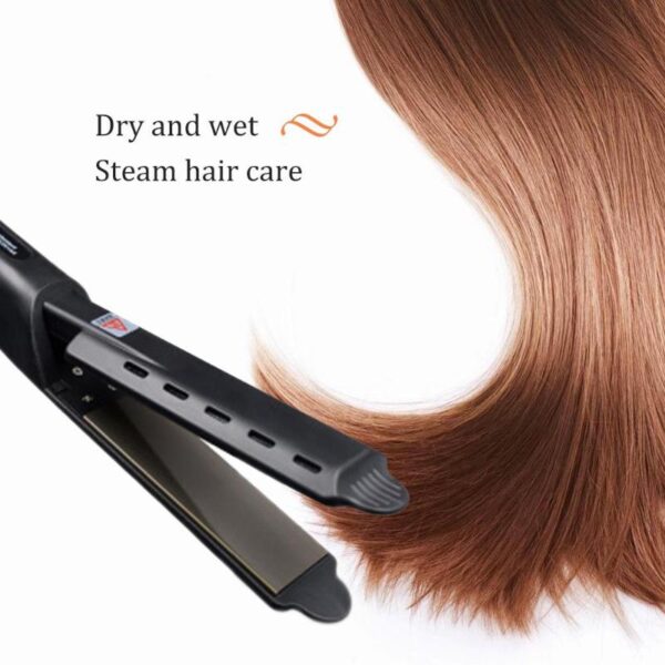 HS 1808 Professional Electric Hair Straightener Straightening Hair Flat Iron Iron Steam Ceramic Vapor Hair Styling 3
