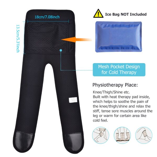 Heating Knee Pads Knee Brace Support Pads Thermal Heat Therapy Wrap Hot Compress Knee Massager for 4
