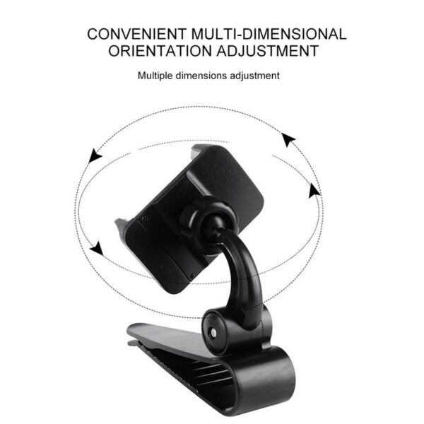 Innovative Universal Safe Sun Visor Car Phone Holder Car Navigation Holder Clip Install On Mirror Handle 5