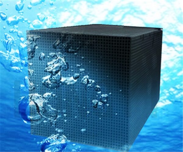 Nano water purification cube for fish tank bottom filter on the filter material beneficial bacteria cultivation