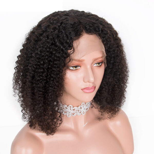 Slove Funmi Short Bob 13 4 Kinky Curly Lace Front Human Hair Wigs For Women Brazilian 1 1