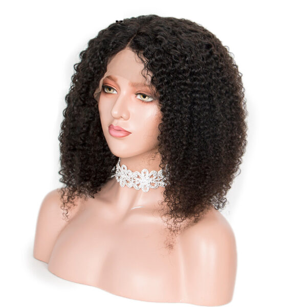 Slove Funmi Short Bob 13 4 Kinky Curly Lace Front Human Hair Wigs For Women Brazilian 2 1