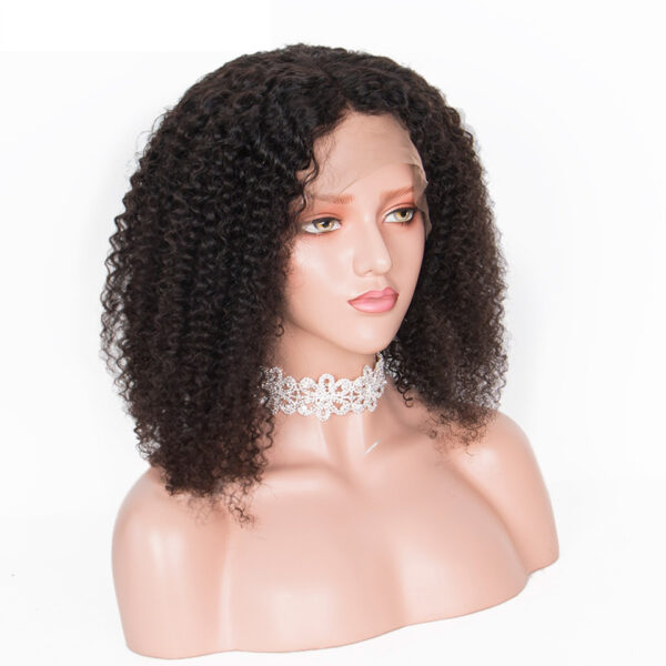 Slove Funmi Short Bob 13 4 Kinky Curly Lace Front Human Hair Wigs For Women Brazilian 3 1