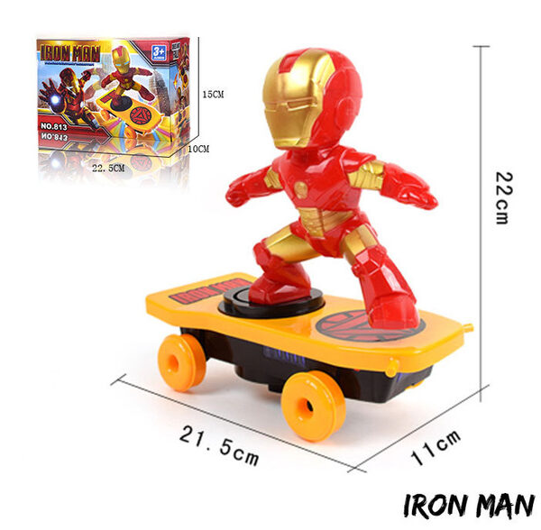 Spider Man Douyin stunt scooter electric universal rotation rolling music lights children s cartoon toys 2.jpg 640x640 2