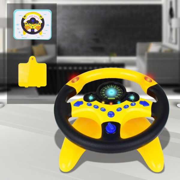 Dulaan nga sakyanan Wheel Kids Baby Interactive nga mga dulaan Mga Bata Steering Wheel nga adunay Light Sound Simulation Driving Car 1