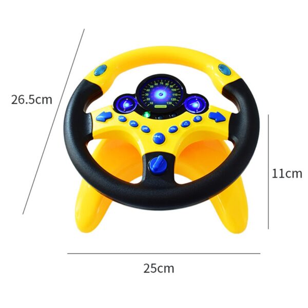 Toy car Wheel Kids Baby Interactive toys Children Steering Wheel with Light Sound Simulation Driving Car 5