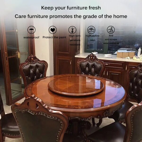 Transparent Glossy Anti Scratch Protective Film Table Furniture Stickers Kitchen Decoration 3