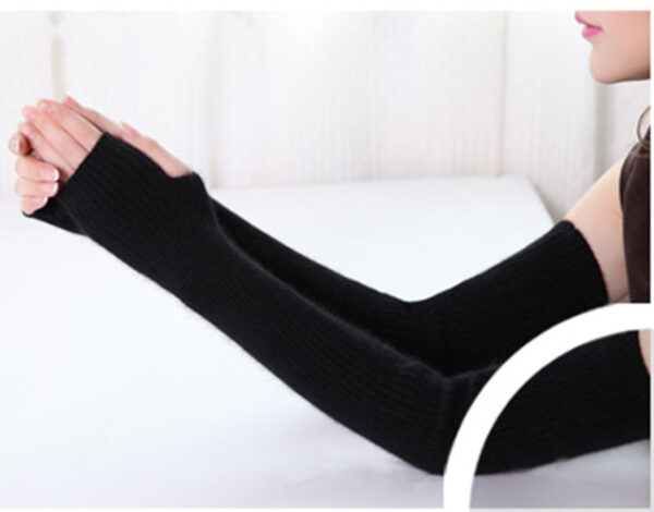 YUNSHUCLOSET Гарачыя распродажы жаночыя пальчаткі з кашміру трыкатажныя 40 см 50 см 60 см даўжыня рукавіцы 1 1.jpg 640x640 1 1