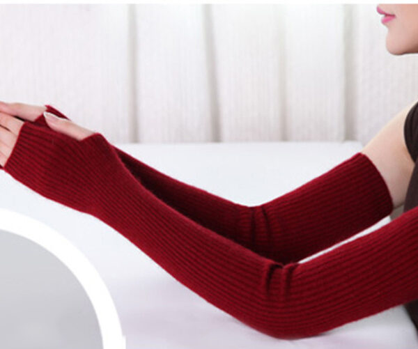 YUNSHUCLOSET Hot Sales women s Cashmere knitted female gloves 40cm 50cm 60 cm long arm Mittens 12 1.jpg 640x640 12 1