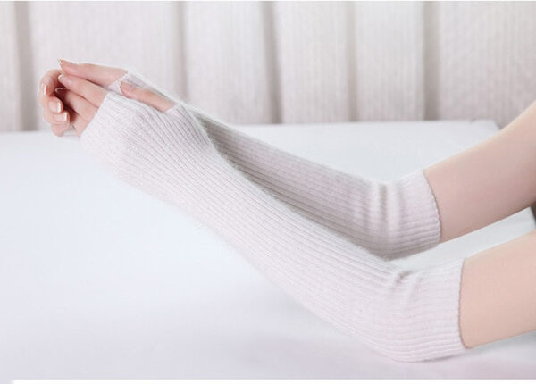 YUNSHUCLOSET Hot Sales women s Cashmere knitted female gloves 40cm 50cm 60 cm long arm Mittens 13.jpg 640x640 13