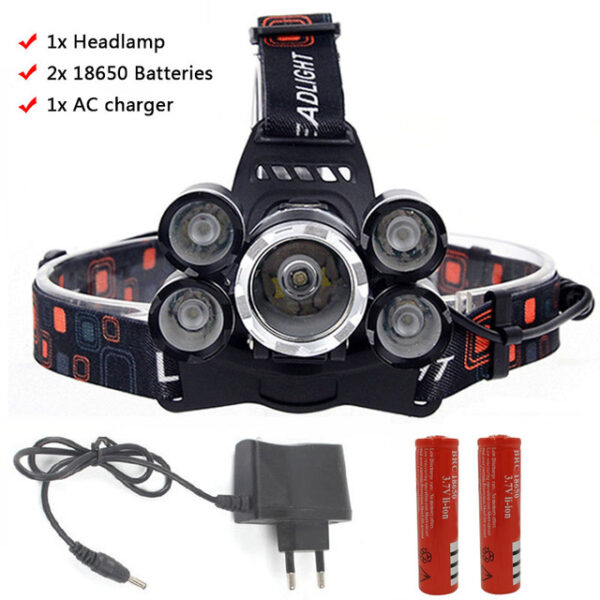 Z35T13 Headlight 40000 Lumen headlamp CREE XML 3 5 LED T6 Head Lamp Flashlight Torchhead light 4.jpg 640x640 4