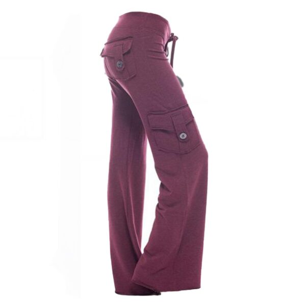 Stretchy Soft Bamboo Pocket Yoga Pants Haisi kutengeswa muzvitoro