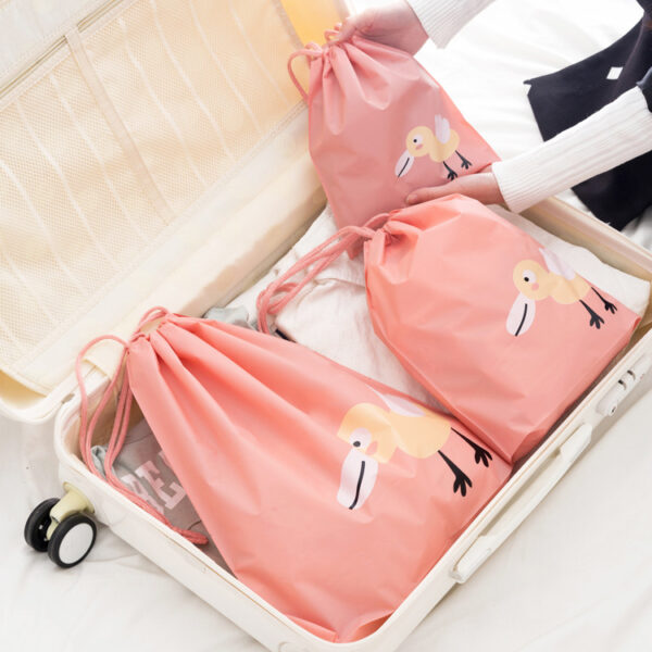 eTya Travel Organizer Portable Storage Pouch bag Women Men Waterproof Shoes Clothing Bags Drawstring Underwear Cosmetic 2