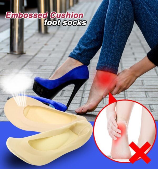 Embossed Cushion Foot Socks