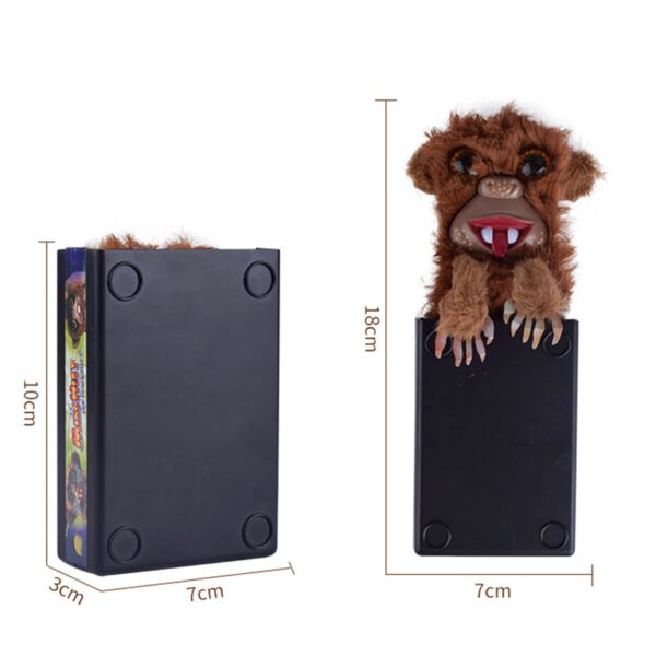 2018 Innovative Sneekums Toy Spoof Monkey Toys Pet Prankster Jitters Fur Plastic Brown Pet Surprise Toys 1