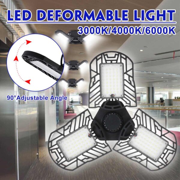 60W 6000LM 144psc Led Deformable Lamp Garage light AC170 265V LED Mining Lamps for Garage Attic 5