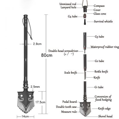 Portable Military Folding Shovel, Portable Military Folding Shovel