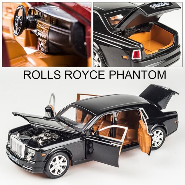 Alloy 1 24 Rolls Royce Phantom Lengthened Cohes Diecast Toys Vehicles Models Metal Cars mini boy 2