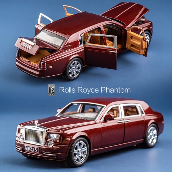 Alloy 1 24 Rolls Royce Phantom Lengthened Cohes Diecast Toys Vehicles Models Metal Cars mini boy 4