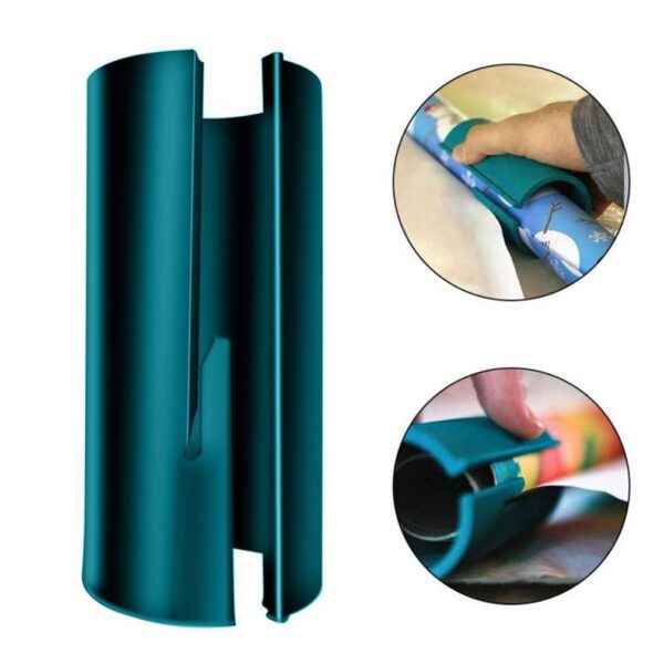 Cylindrical Christmas Gift Packaging Wrapping Paper Cutter Holiday Cutting Knife 2