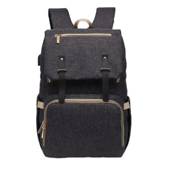 Diaper Bag USB Baby Nappy Bag Mummy Daddy Backpack Dakong Kapasidad nga Waterproof Casual Laptop Bag