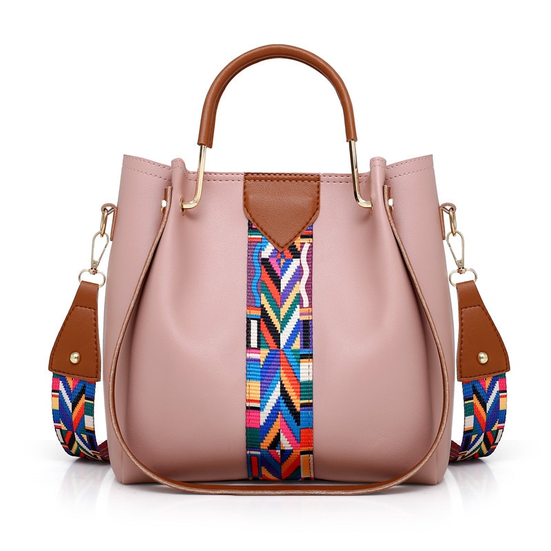 Details about   Women Leather Bags 6Pcs High Quality Female Handbags Fashion Shoulder Bag Purse 