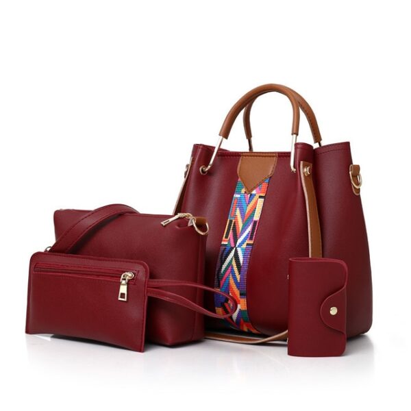 Fashion Women s Handbags 4 Pcs set Composite Bags Handbag Women Shoulder Bags Female Totes