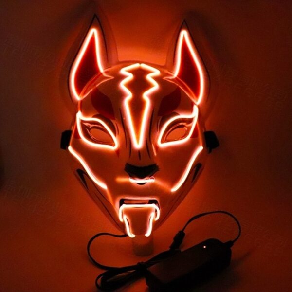 Halloween lisica sjajna maska ​​maskenbal zabava odrasla Cosplay maska ​​mačka lice Lice karnevalske noćne haljine maske 7.jpg 640x640 7
