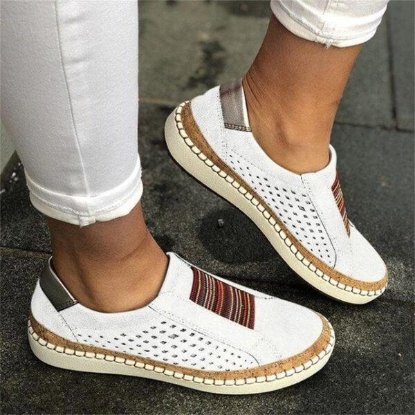 Hollow Out Women s Shoes Hand stitched Striped Breathable Elastic Band Retro Casual Flat Suitable for 4.jpg 640x640 4