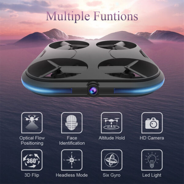 KAIDENG Card Drone K150 720P WIFI FPV HD Camera Optical Flow RC Quadcopter Face Recognition ug 1 1