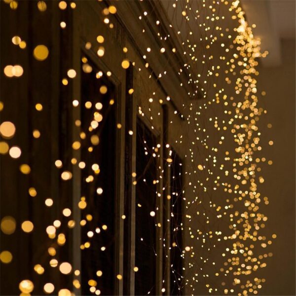 LED vario vielos vynuogių žiburių žibintai Krioklio šviesos Kalėdų šakos šviesa sodo lauko vakarėlių medžiui 3