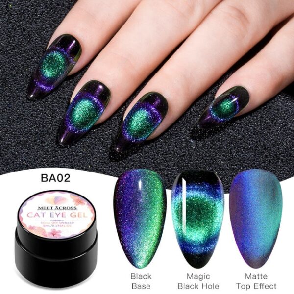 MEET ACROSS 9D Galaxy Magnetic Gel Nail Polish Long Lasting Shining Chameleon Cat Eye Nail Art 1.jpg 640x640 1