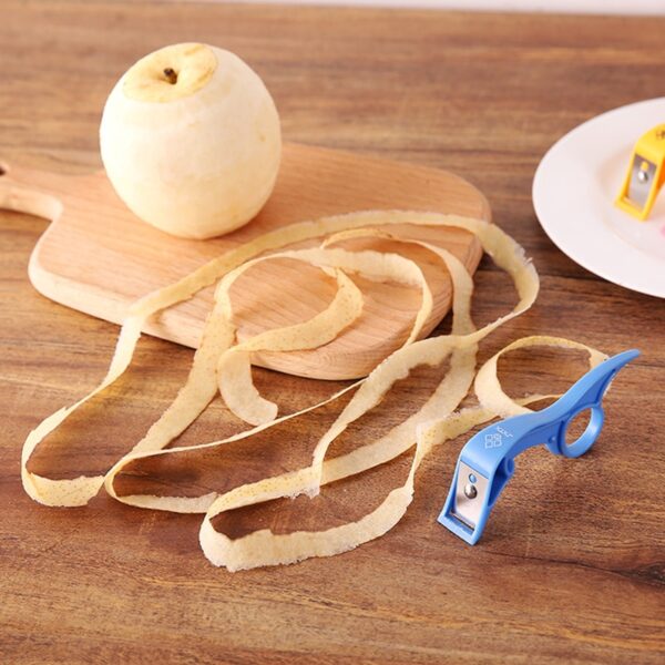 Mini Apple Pear Peeler Zester med skarp bladskræller til frugt køkken tilbehør gul lyserød blå 3