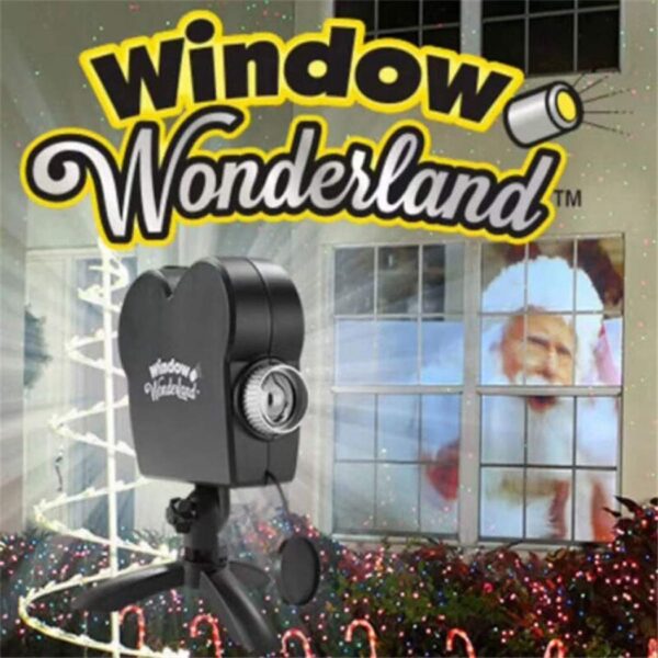 Mini-laserprojector Window Show inbegrepen 12 bewegende films indoor outdoor podiumlichtprojectoren voor Kerstmis