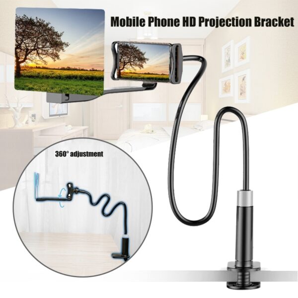 Mobile Phone High Definition Projection Bracket Adjustable Flexible All Angles Phone Tablet Holder 3D HD Phone 4