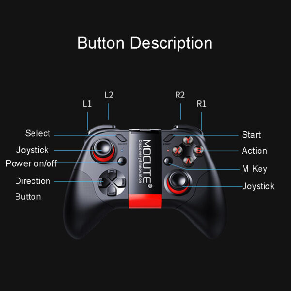 Mocute 054 Gamepad Pubg Mobile Pubg Controller Android Joystick Wireless VR Joypad Smartphone Tablet PC Phone 4