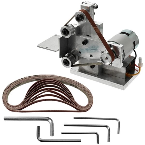 Multifunctional Grinder Mini Electric Belt Sander Diy Polishing Grinding Machine Cutter Edges Sharpener Belt Grinder Sanding