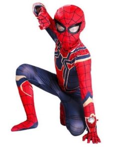 Superhero Spider Man Costume Spiderman Cosplay Bodysuit Wear Clothing with Mask 3