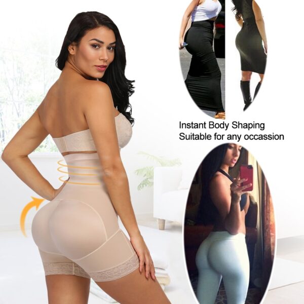 YUMDO High Waist Sexy Butt Lifter Women Control Panties Belly Recovery Compression Butt Lifter Slimming Underwear 2