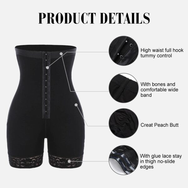 YUMDO High Waist Sexy Butt Lifter Women Control Panties Belly Recovery Compression Butt Lifter Slimming Underwear 3