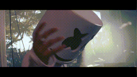 Led Light Marshmello Helmet Dj Mask Neon